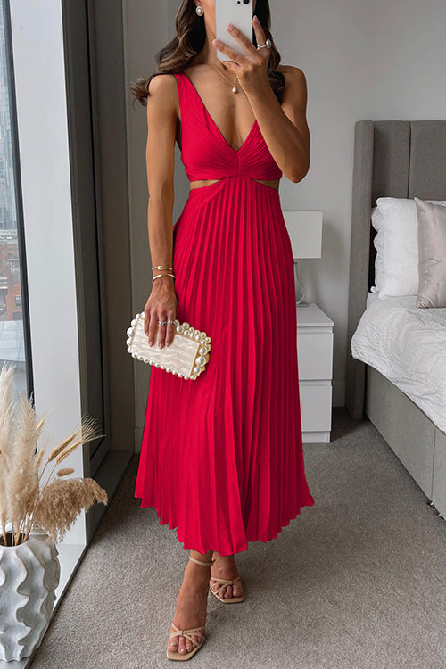 Elsa - Robe Maxi Plissée
