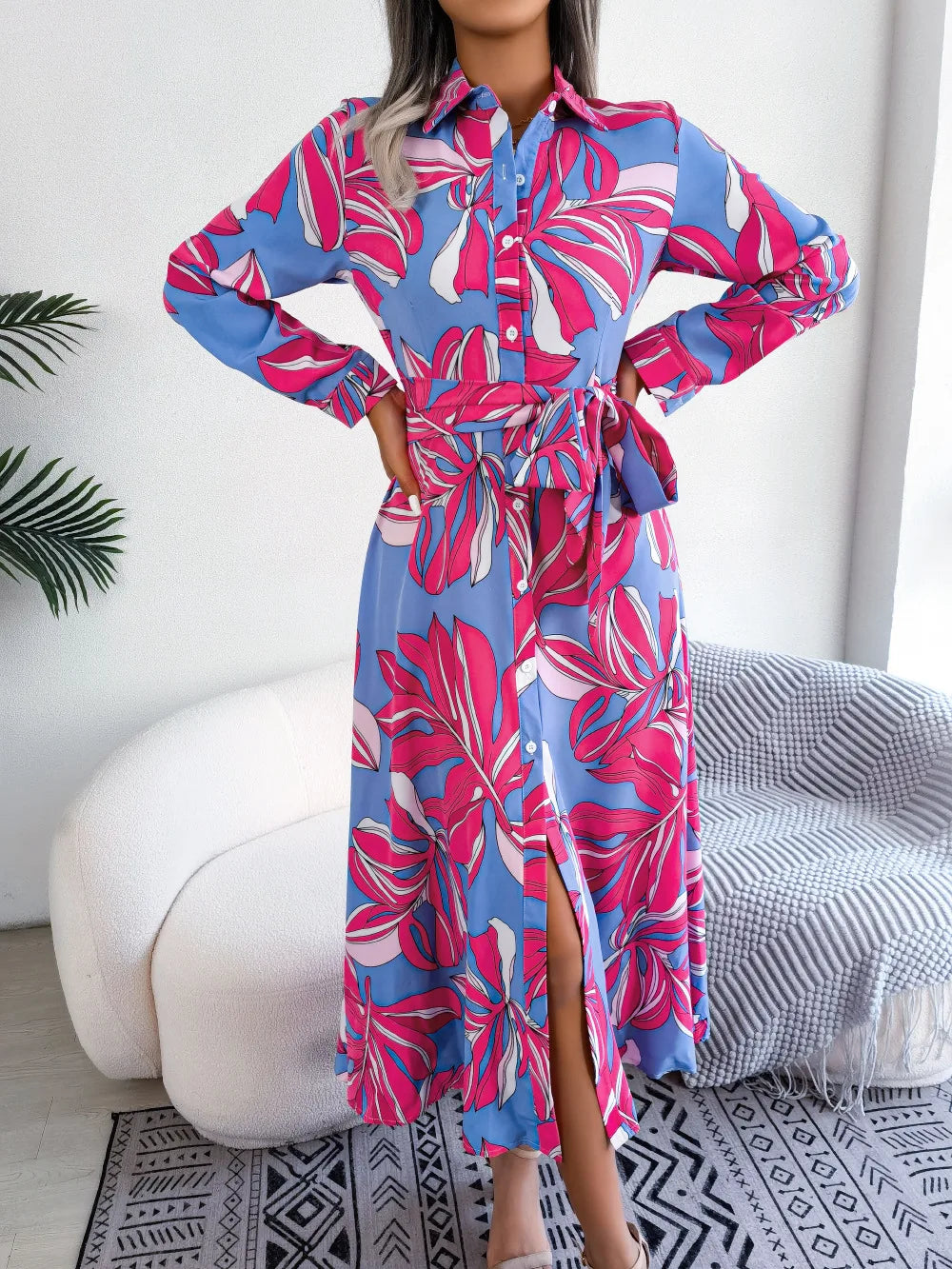 Alba | Robe Chemise à Imprimé Fleuri