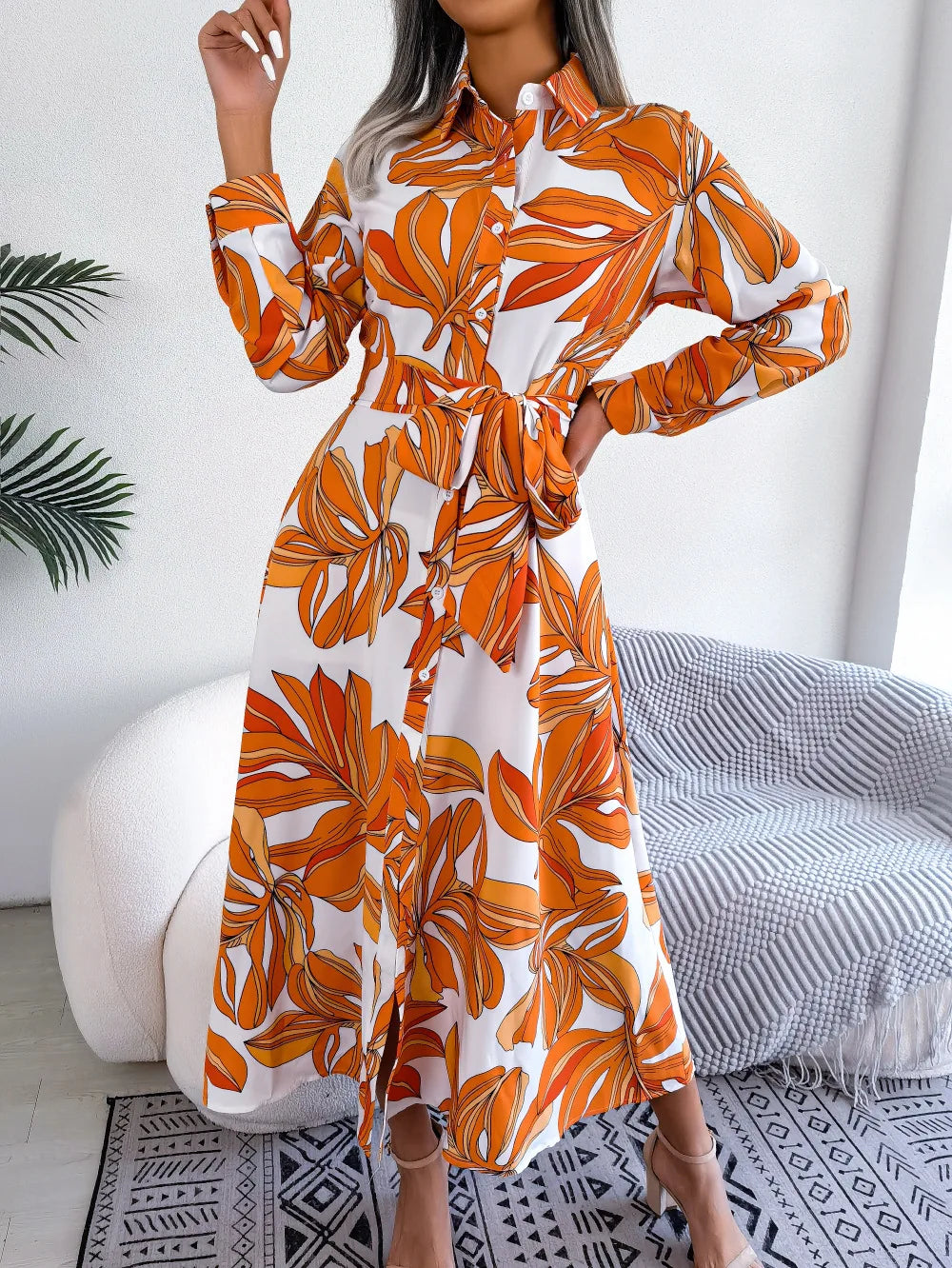 Alba | Robe Chemise à Imprimé Fleuri