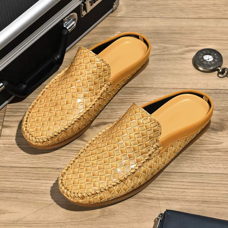 Francis | Mules en Cuir Tressé pour Homme au Confort Haut de Gamme