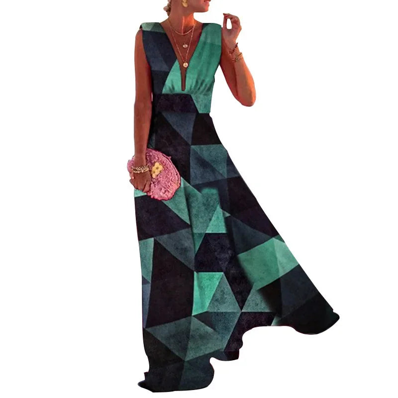 Vina | Robe Fleurie Sans Manches