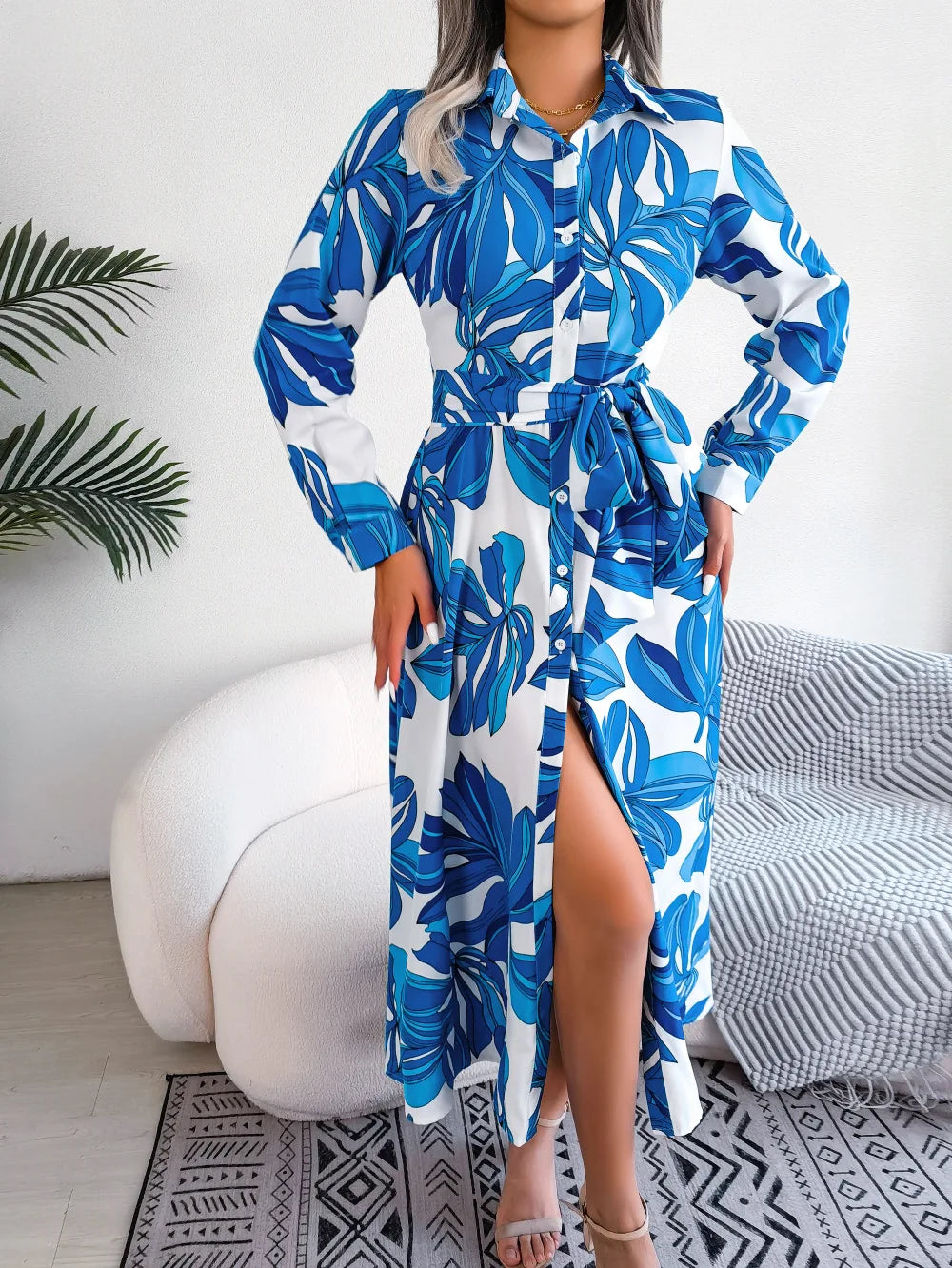 Alba | Robe Chemise à Imprimé Fleuri