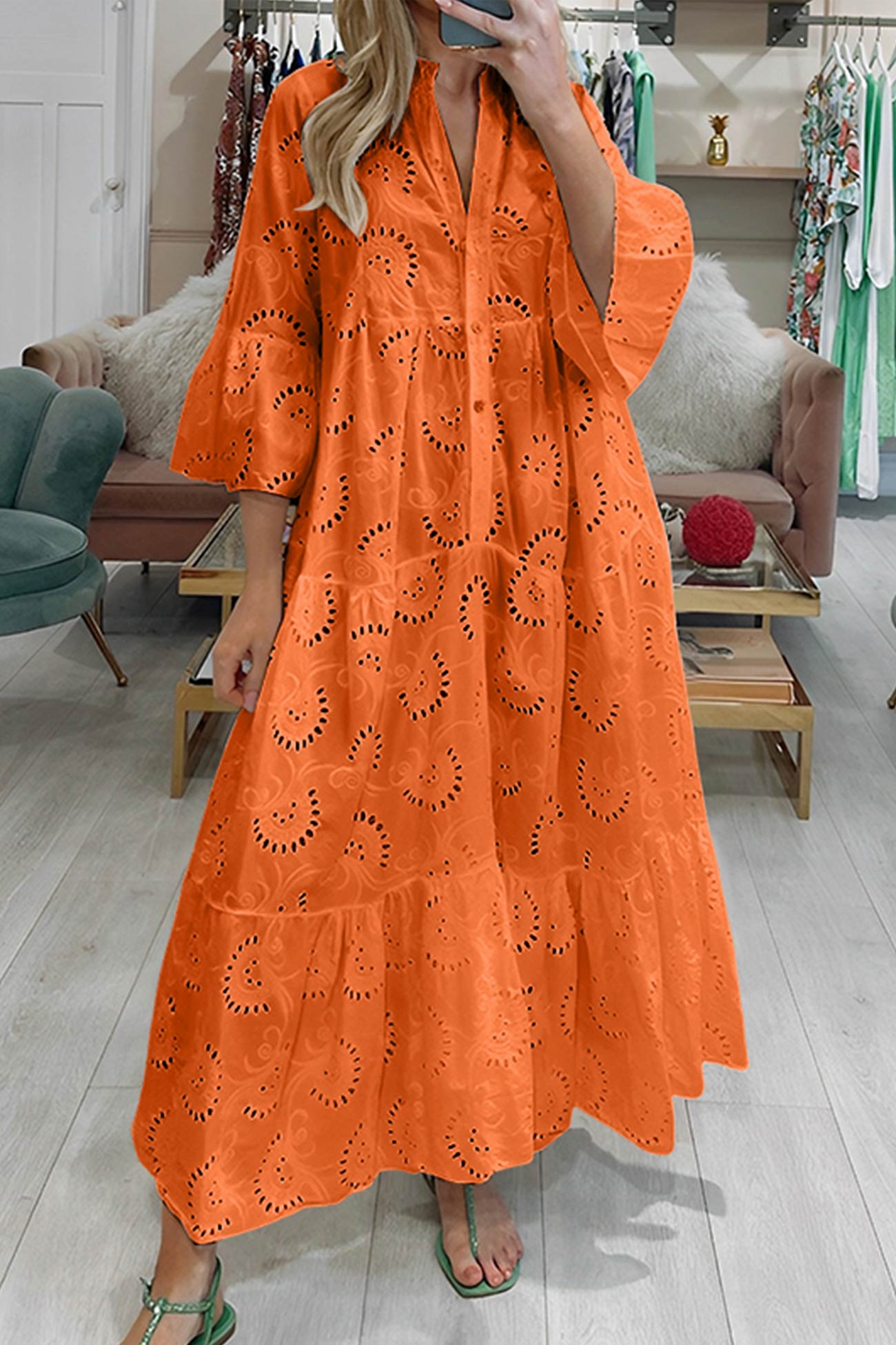 Colette | Robe En Dentelle À Coupe Fluide Pour Une Élégance Estivale