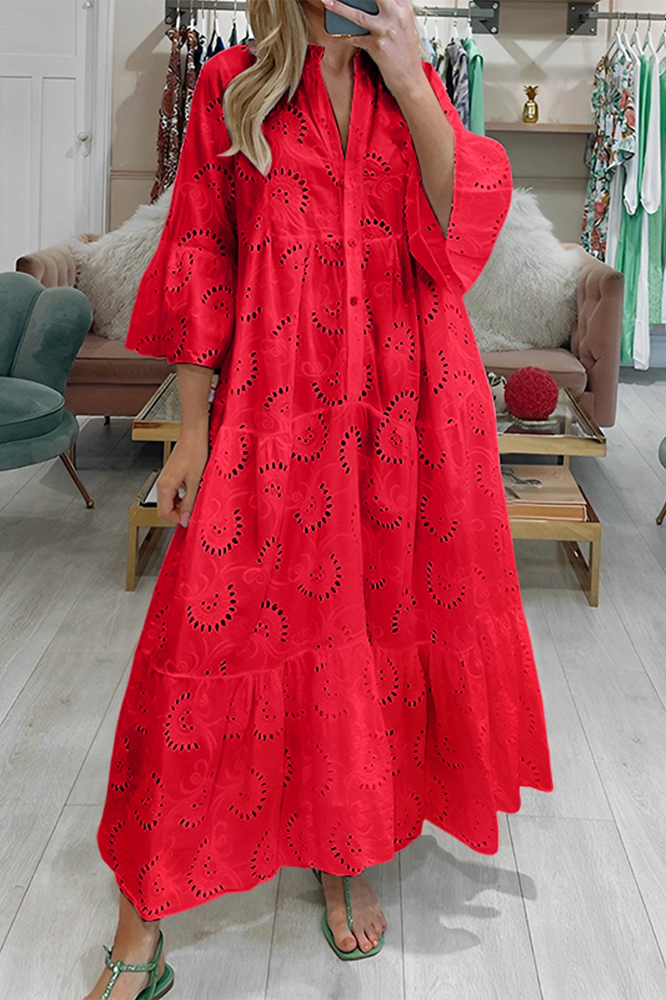 Colette | Robe En Dentelle À Coupe Fluide Pour Une Élégance Estivale