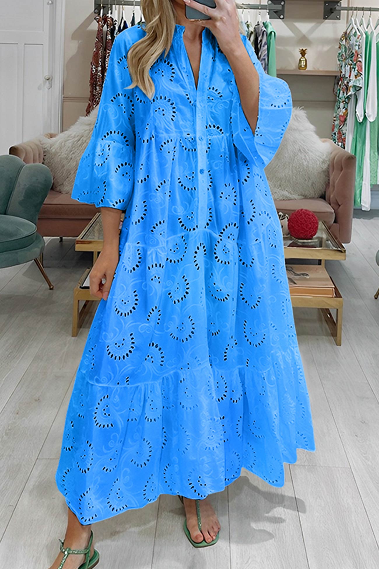 Colette | Robe En Dentelle À Coupe Fluide Pour Une Élégance Estivale