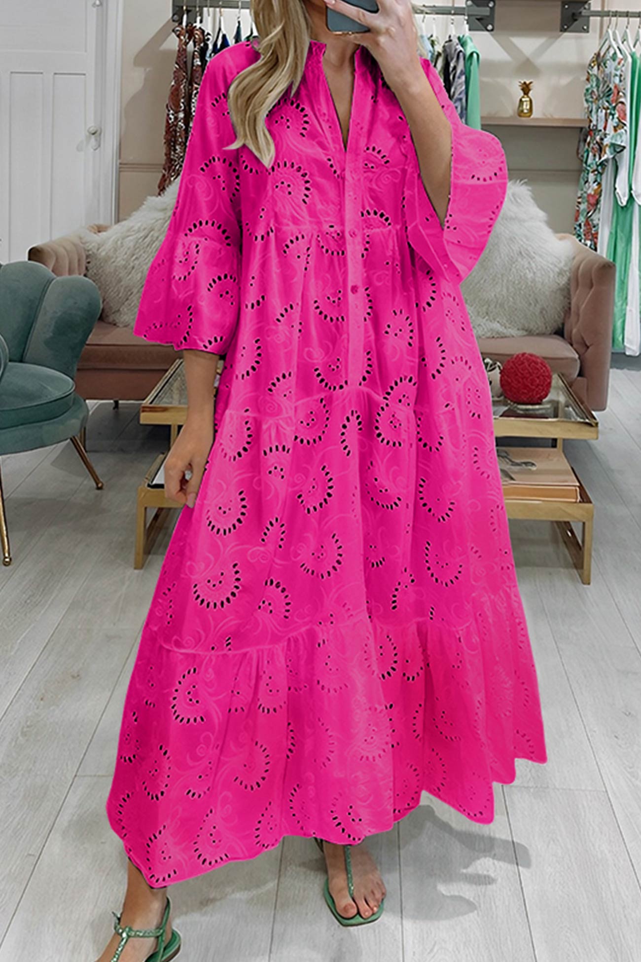 Colette | Robe En Dentelle À Coupe Fluide Pour Une Élégance Estivale