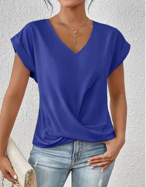 Éloïse | T-shirt Col Cœur décontracté