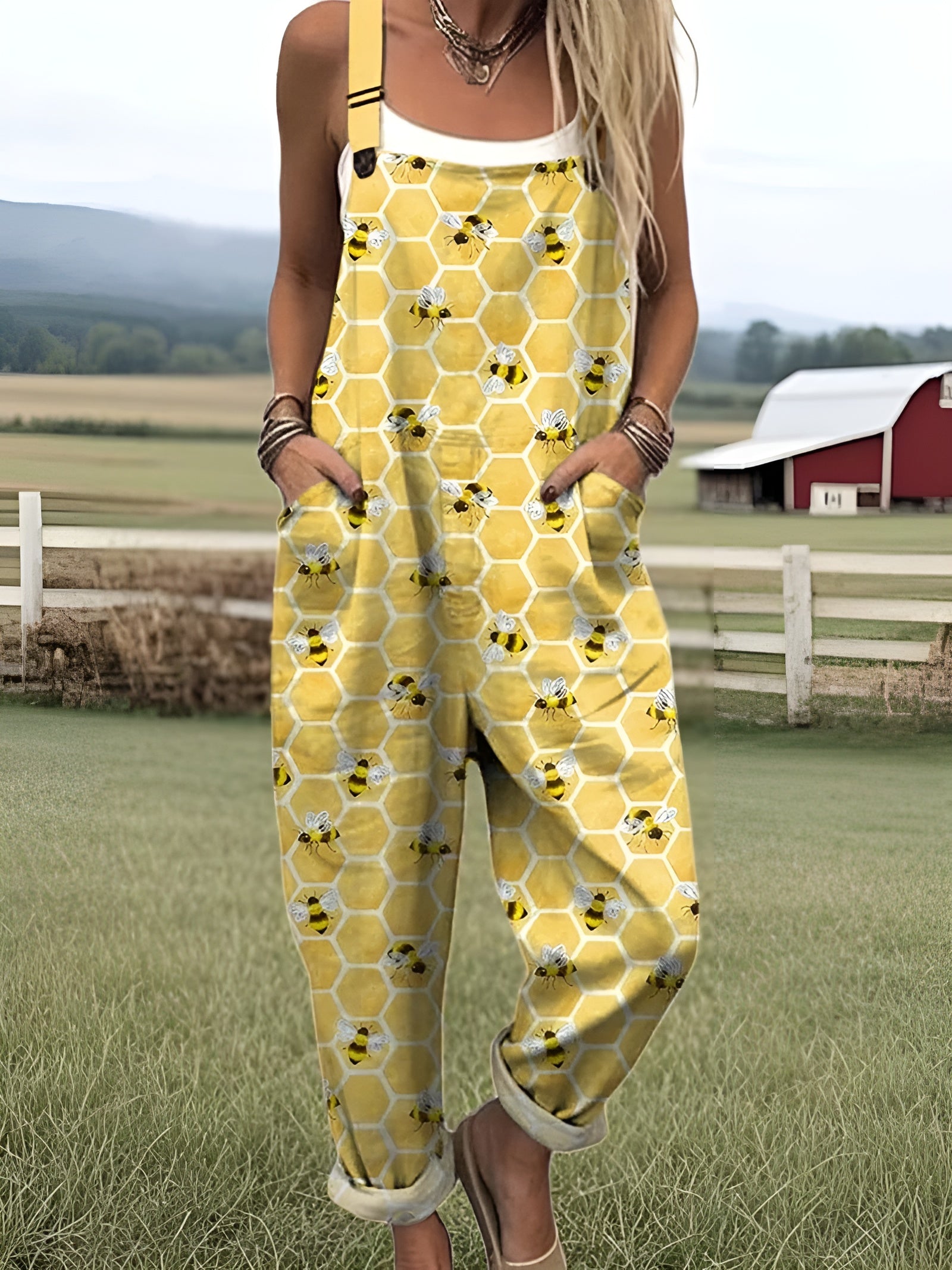Jessa | Combinaison Ample Femme À Imprimé Floral Vintage Pour Un Confort Estival