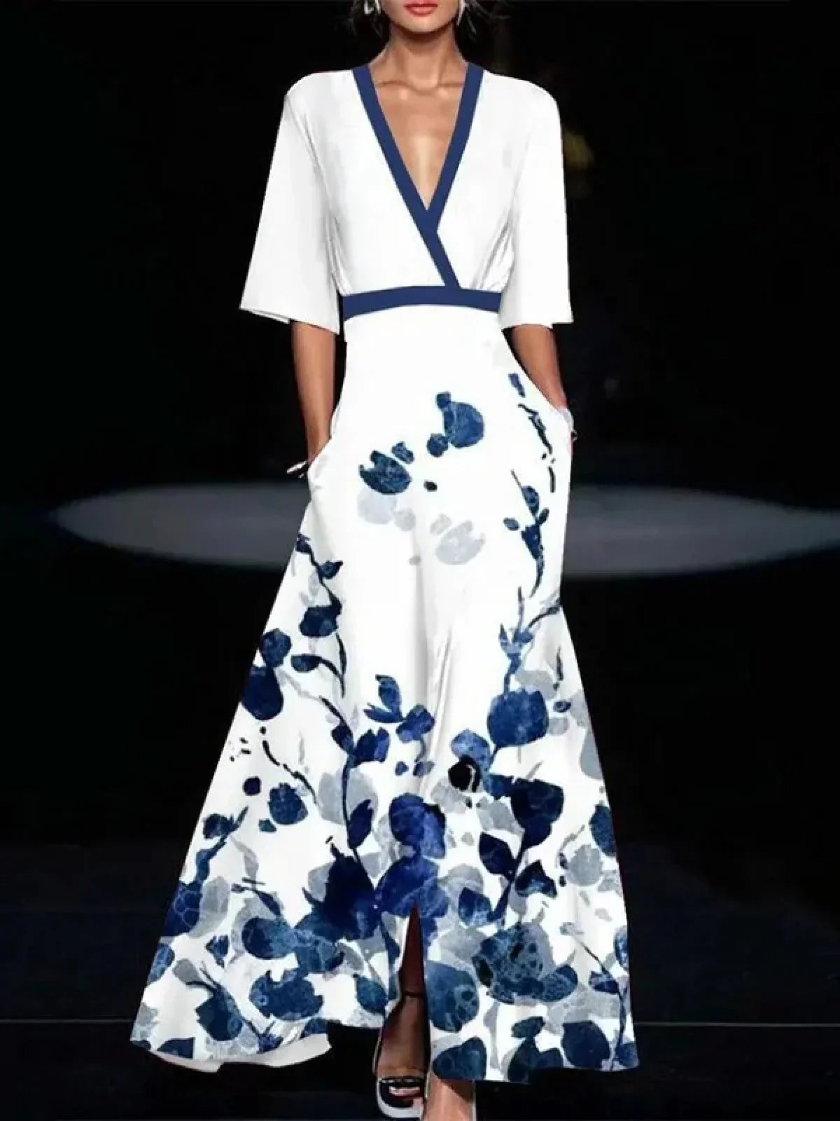 Gabriella | Robe Longue Élégante À Imprimé Floral