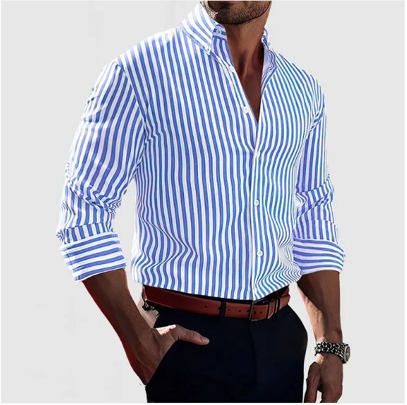 Isaac | Chemise Rayée Élégante Pour Homme
