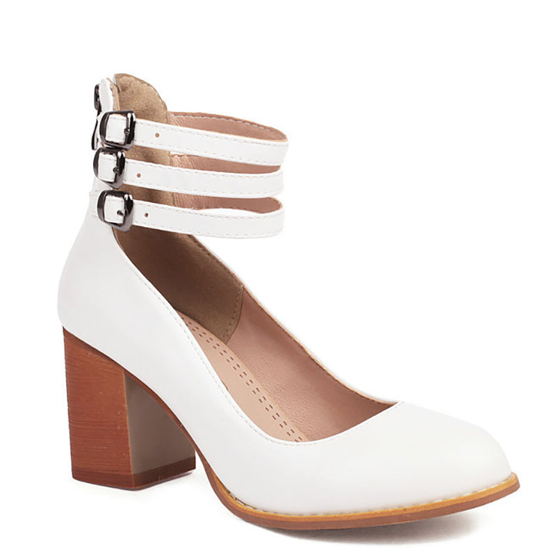 Criselda | Sandales Minimalistes À Talon Bloc Et Bride Cheville