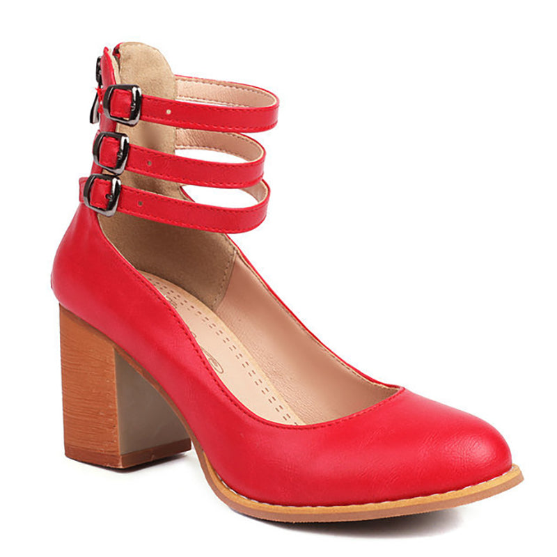 Criselda | Sandales Minimalistes À Talon Bloc Et Bride Cheville