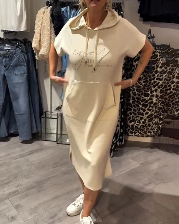 Saskia | Robe Décontractée À Capuche Pour Tous Les Jours