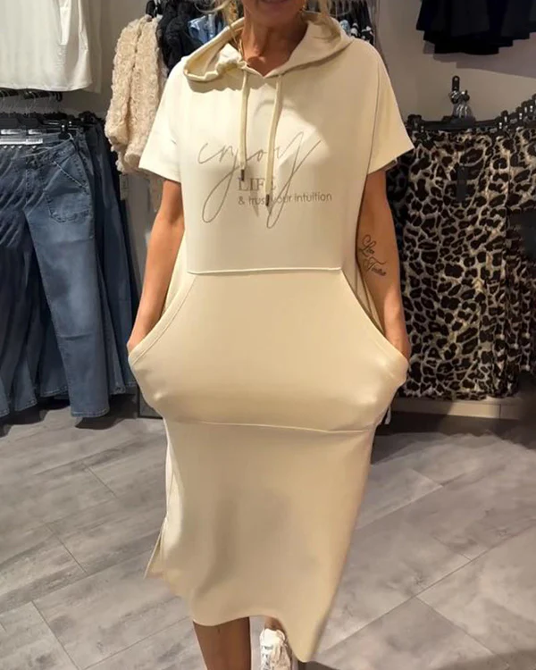 Saskia | Robe Décontractée À Capuche Pour Tous Les Jours