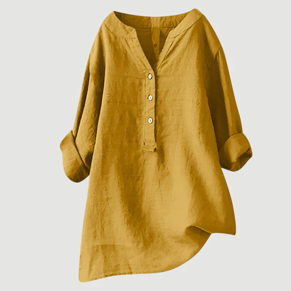 Solara | Chemise En Lin À Boutons Et Manches Retroussables