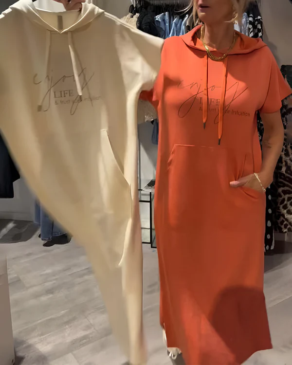 Saskia | Robe Décontractée À Capuche Pour Tous Les Jours