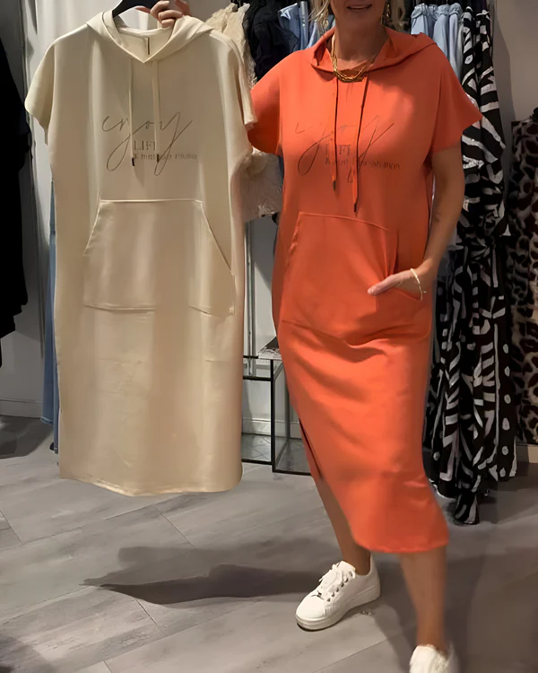 Saskia | Robe Décontractée À Capuche Pour Tous Les Jours
