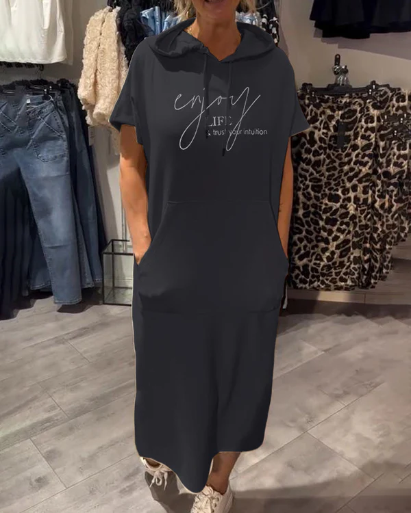 Saskia | Robe Décontractée À Capuche Pour Tous Les Jours