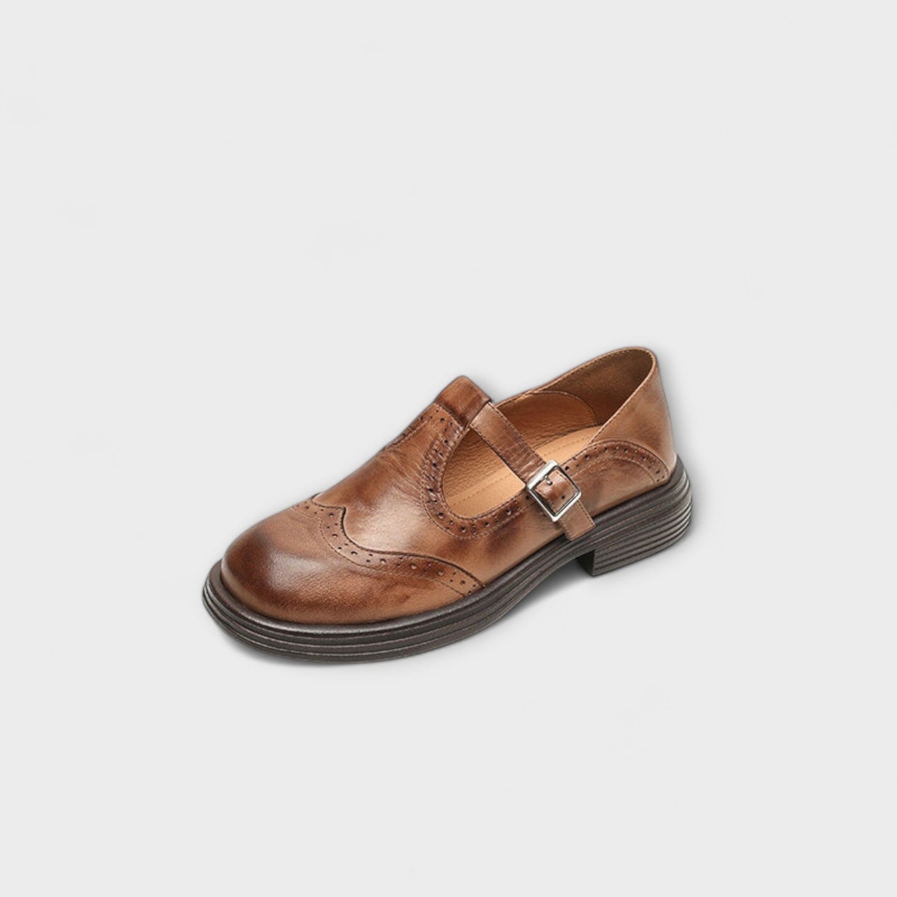 Rebecca | Escarpins Mary Janes En Cuir Fait Main