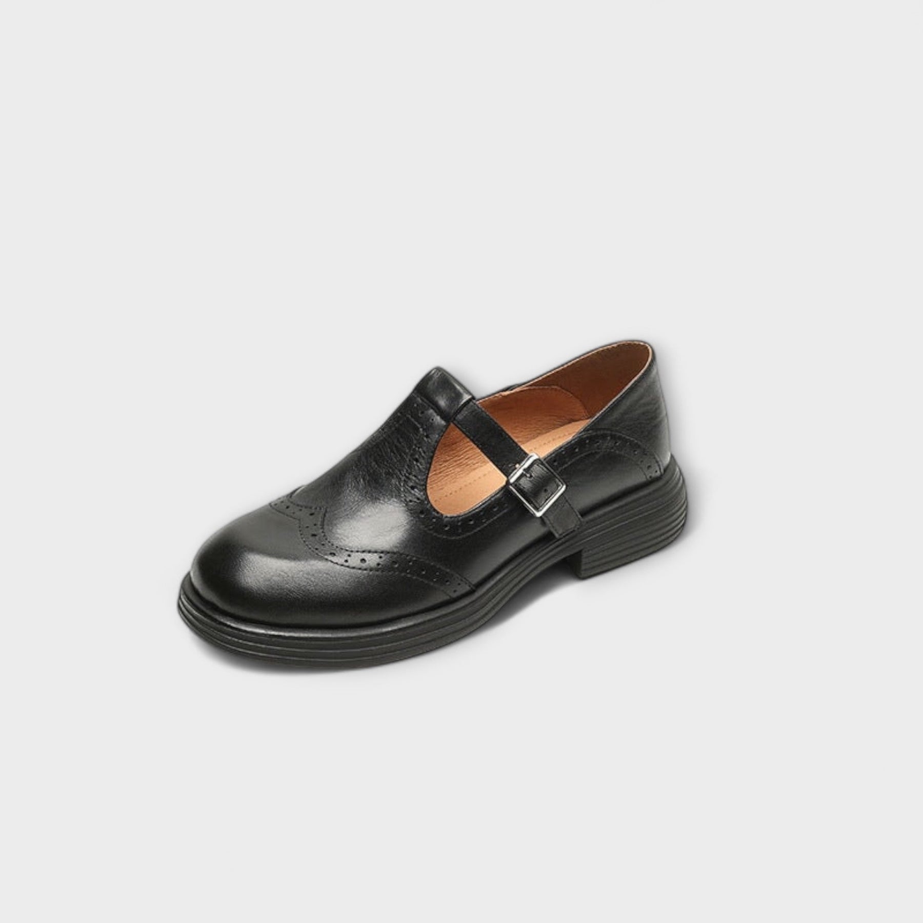 Rebecca | Escarpins Mary Janes En Cuir Fait Main
