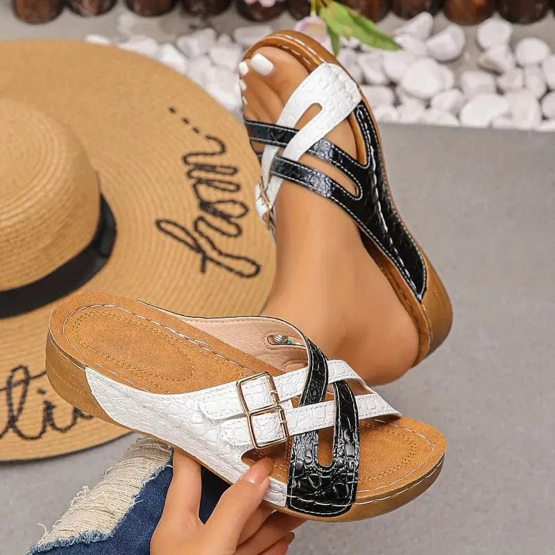 Deniza | Sandales Orthopédiques Brillantes et Confortables