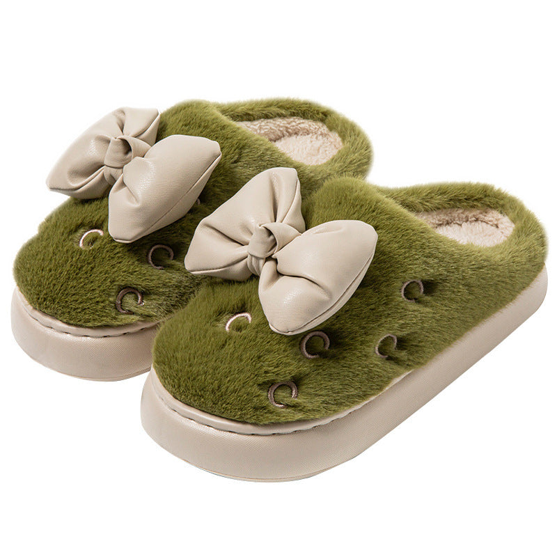 Chaussons Femme Nœud Plateforme - Piedis LTD Chaussons Femme Nœud Plateforme Bottines Piedis LTD Vert / 36-37 Piedis LTD Bottines
