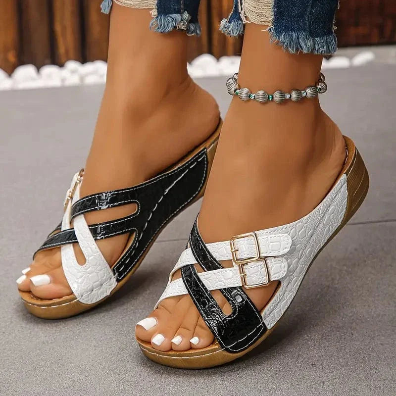 Deniza | Sandales Orthopédiques Brillantes et Confortables