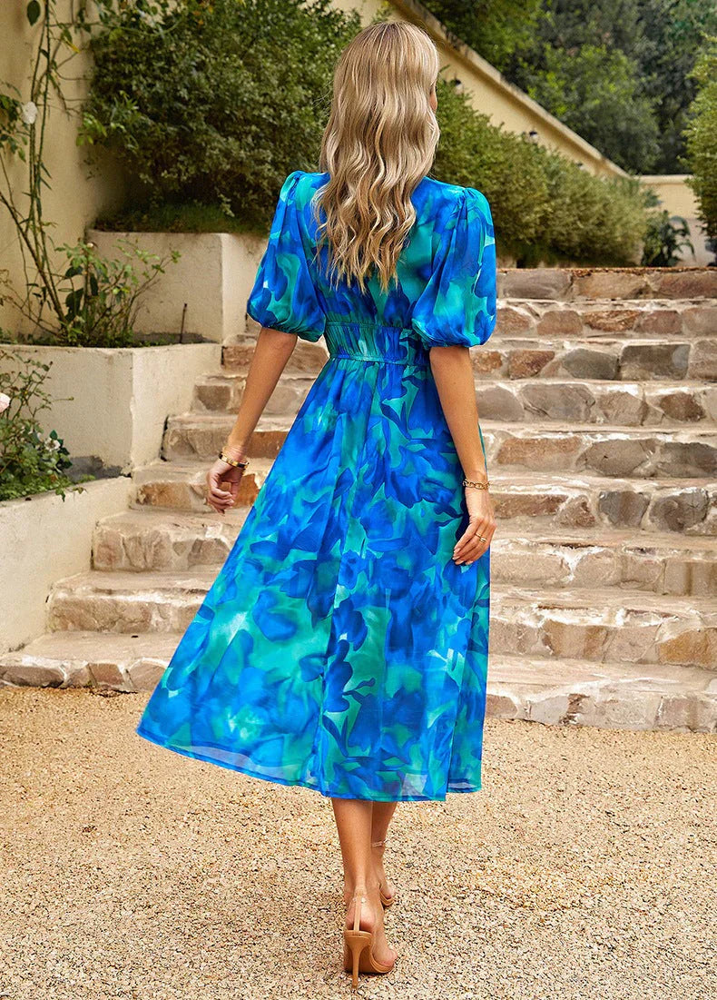 Innova | Robe Midi À Encolure En V Pour Une Élégance Intemporelle