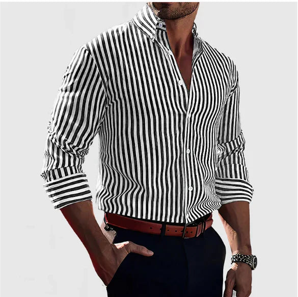 Isaac | Chemise Rayée Élégante Pour Homme