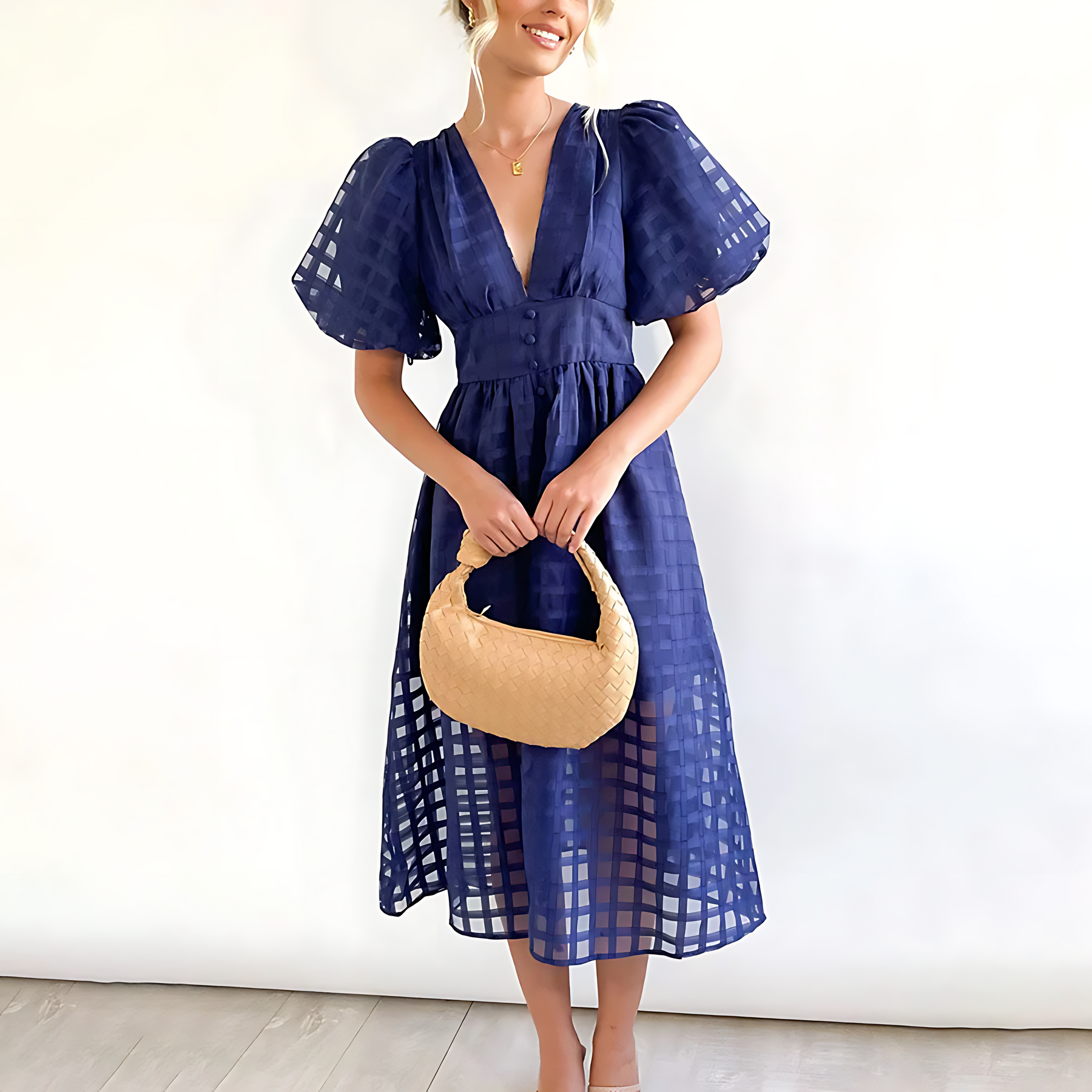 Celina | Robe Midi D’Été Élégante Et Intemporelle