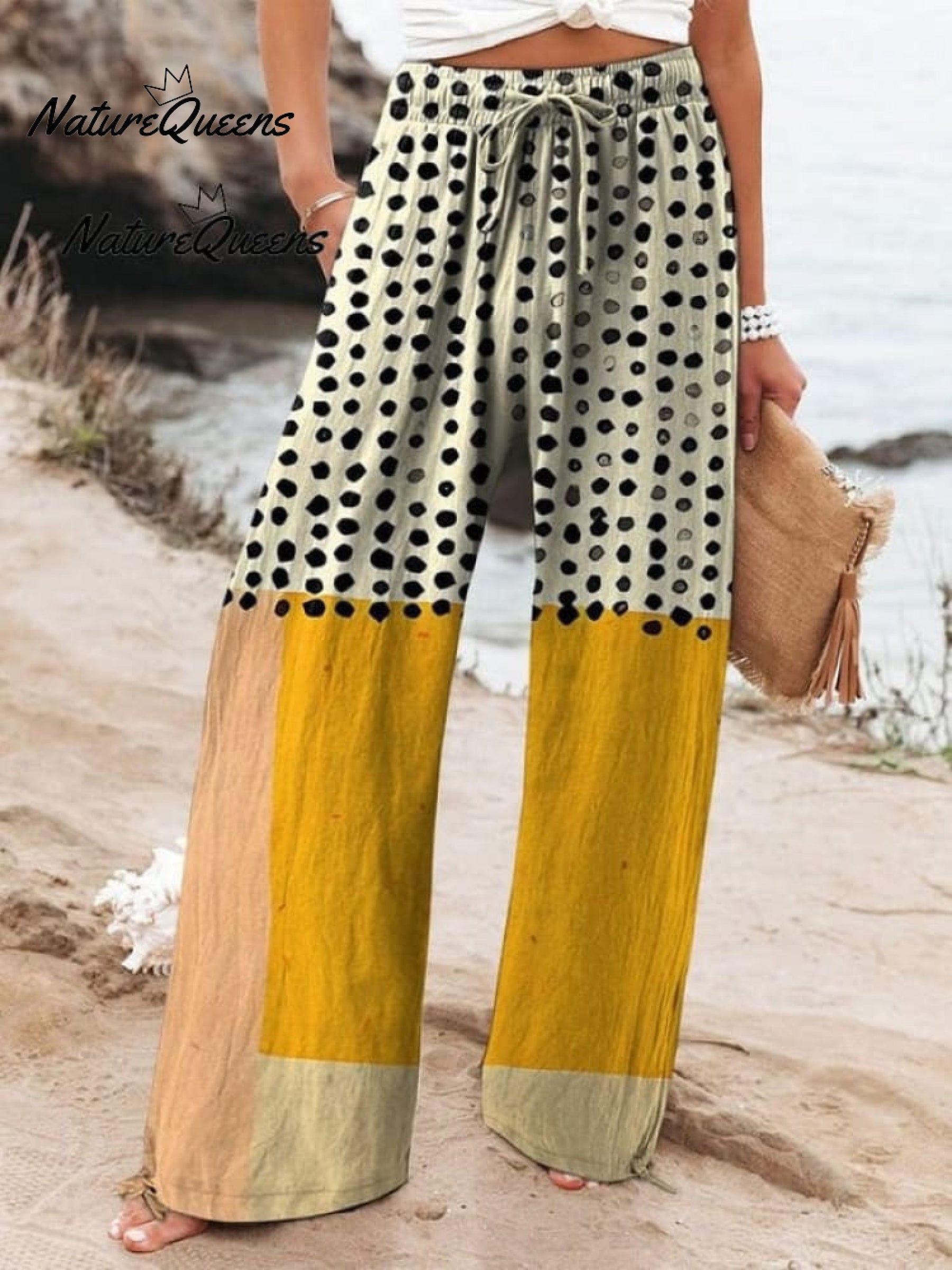 Nelle | Robe Artistique À Imprimé Aquarelle Jaune