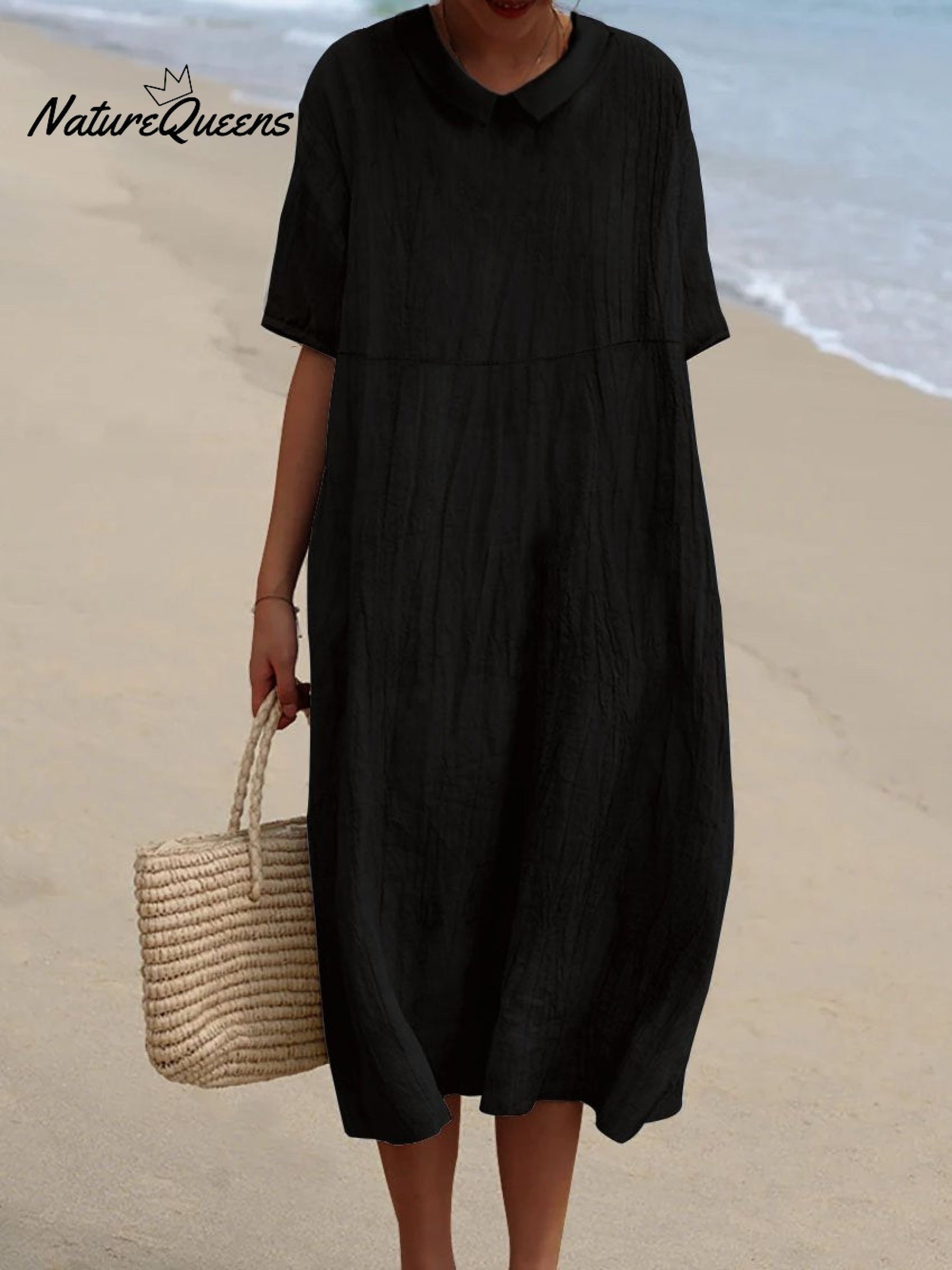 Fiora | Robe En Lin Légère Et Réversible Avec Poches