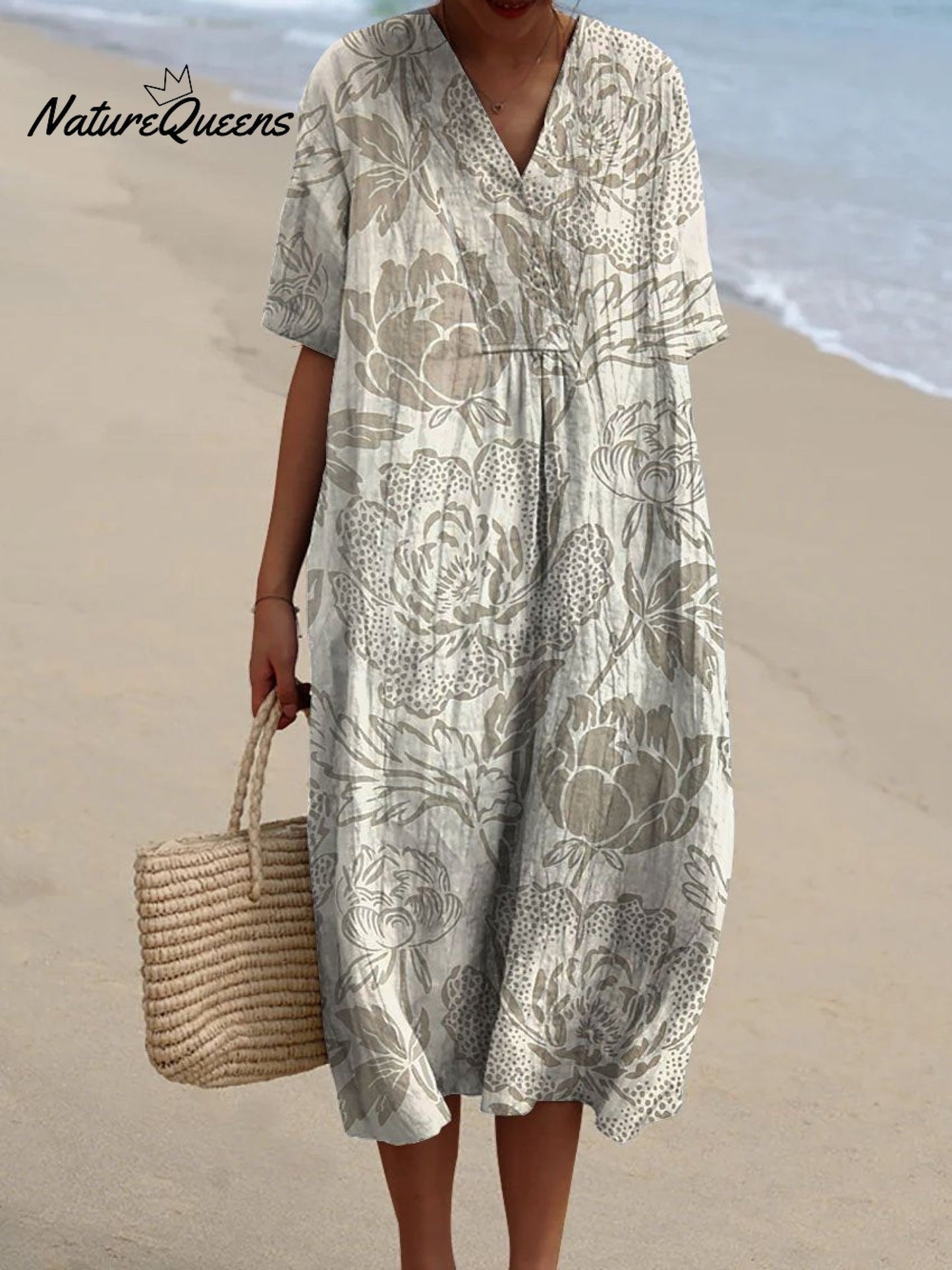 Melinda | Robe Vintage En Coton À Imprimé Floral