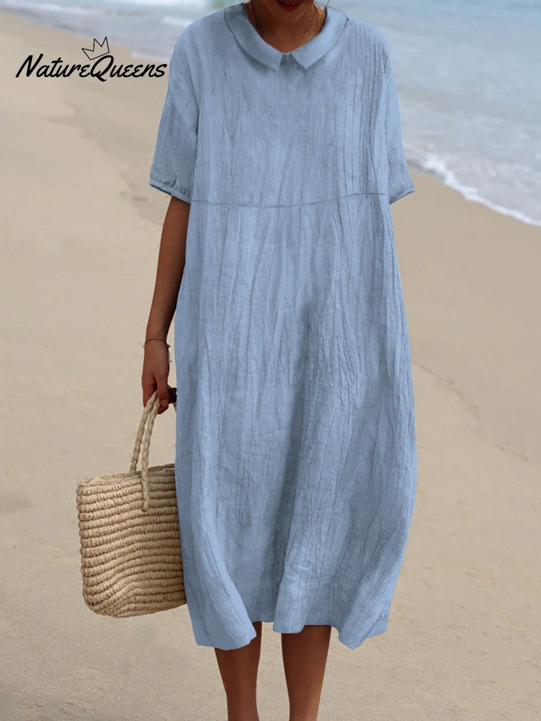Fiora | Robe En Lin Légère Et Réversible Avec Poches