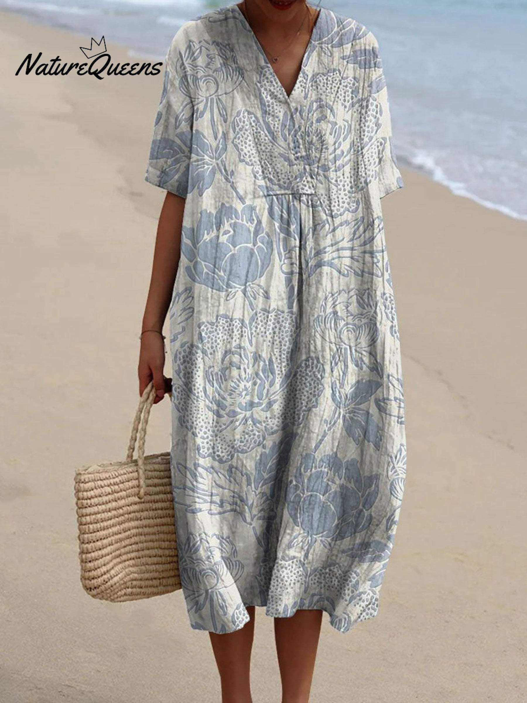 Melinda | Robe Vintage En Coton À Imprimé Floral