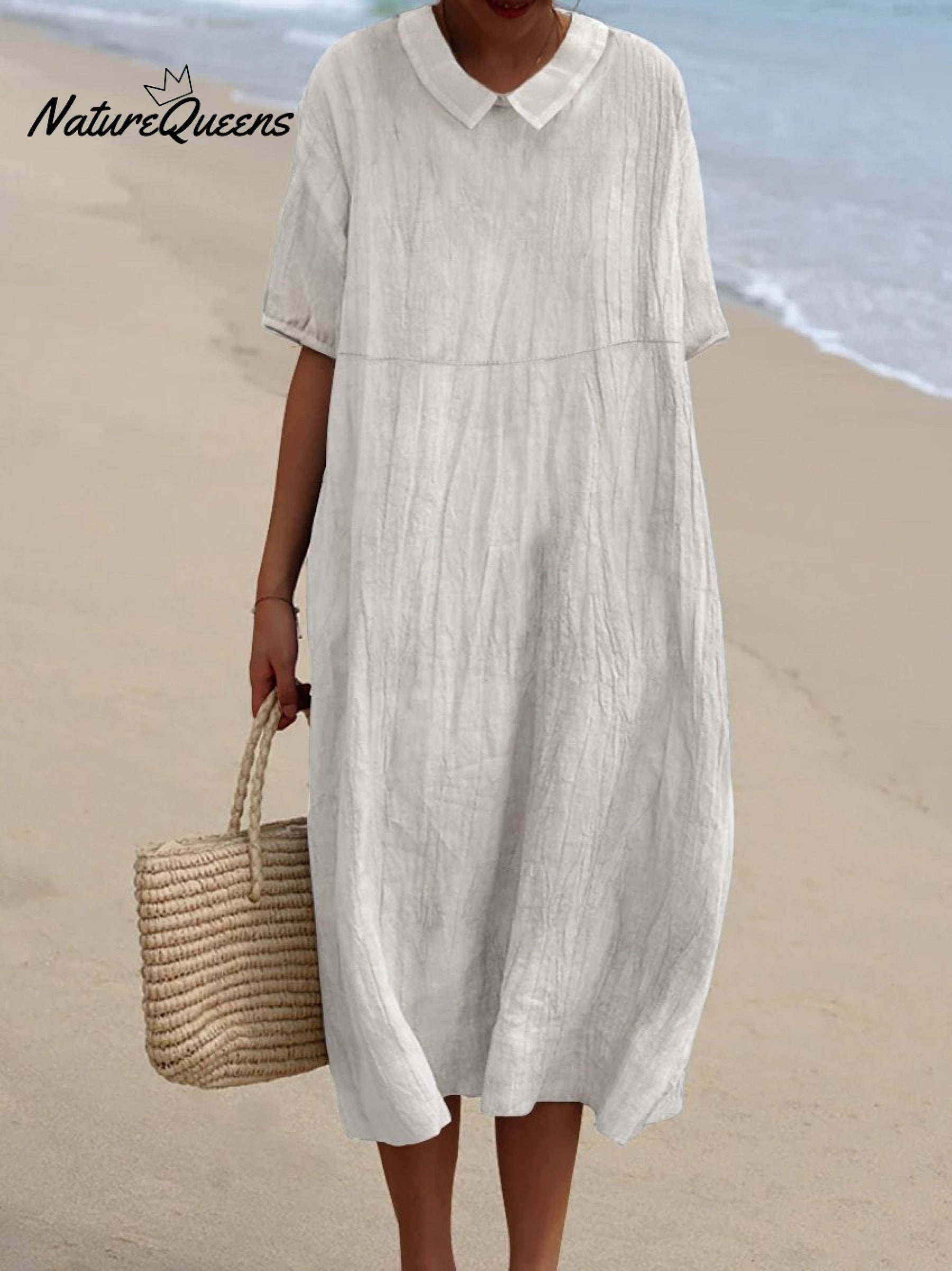 Fiora | Robe En Lin Légère Et Réversible Avec Poches