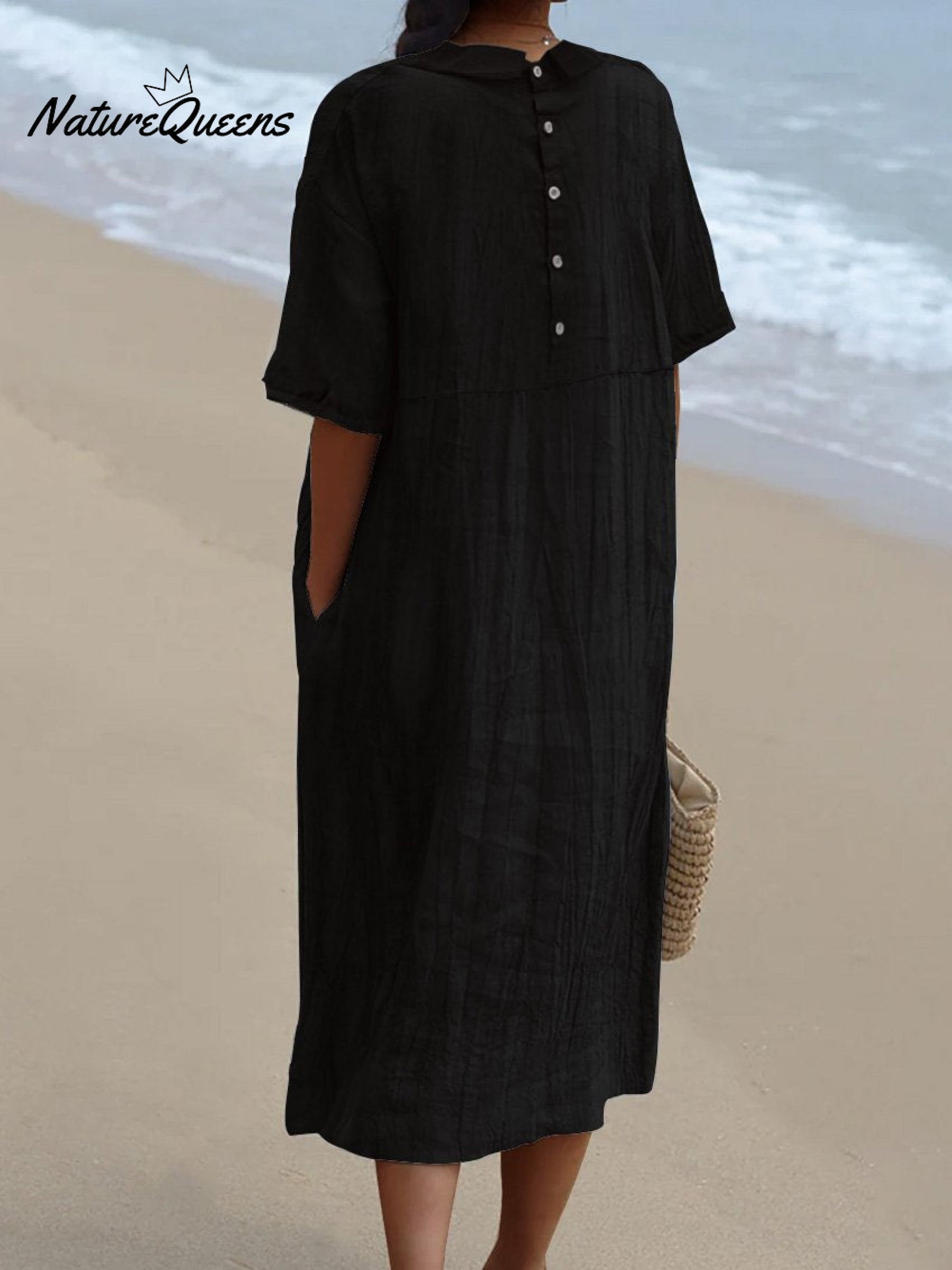 Fiora | Robe En Lin Légère Et Réversible Avec Poches