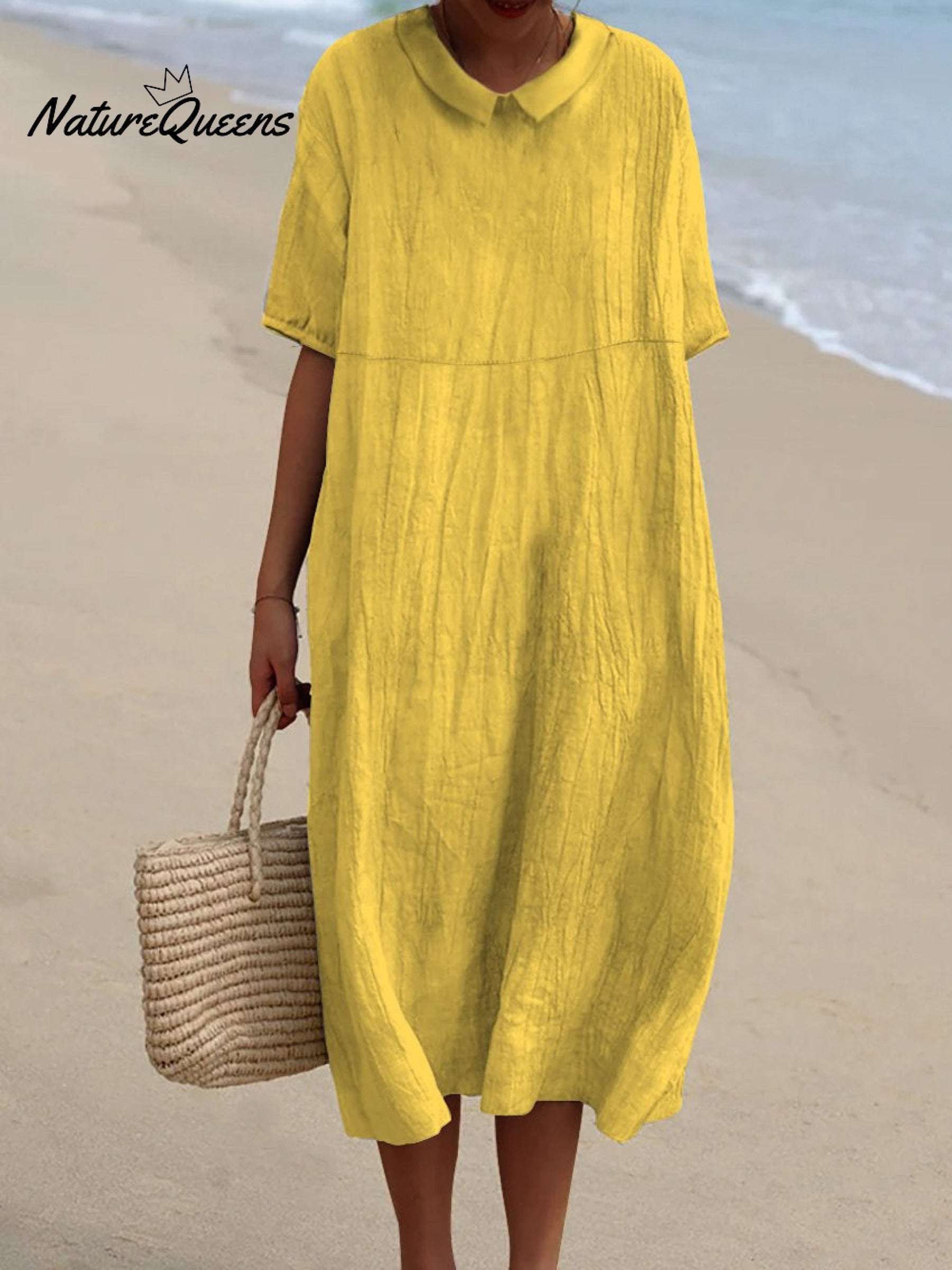Fiora | Robe En Lin Légère Et Réversible Avec Poches