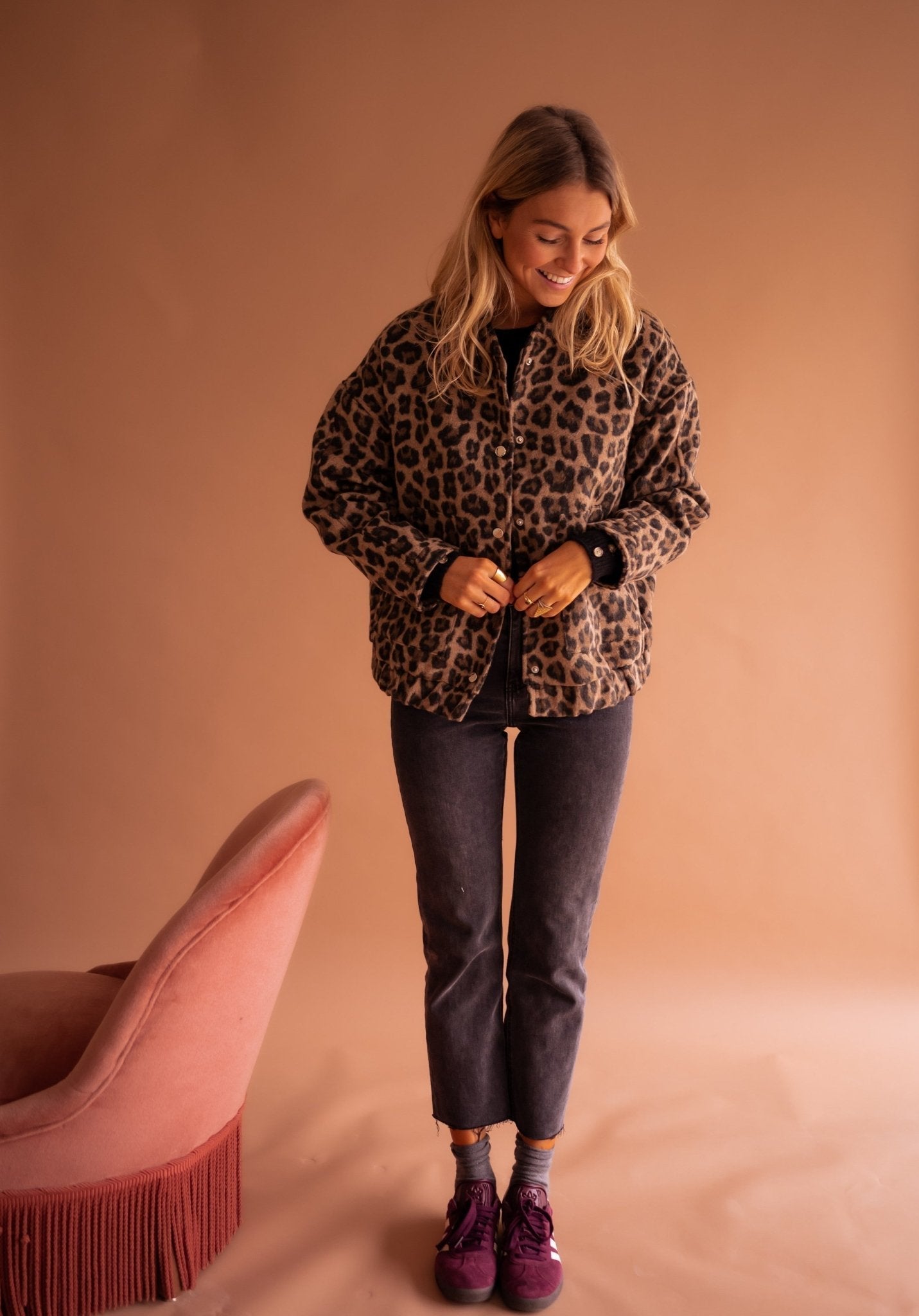 Veste Bomber Léopard