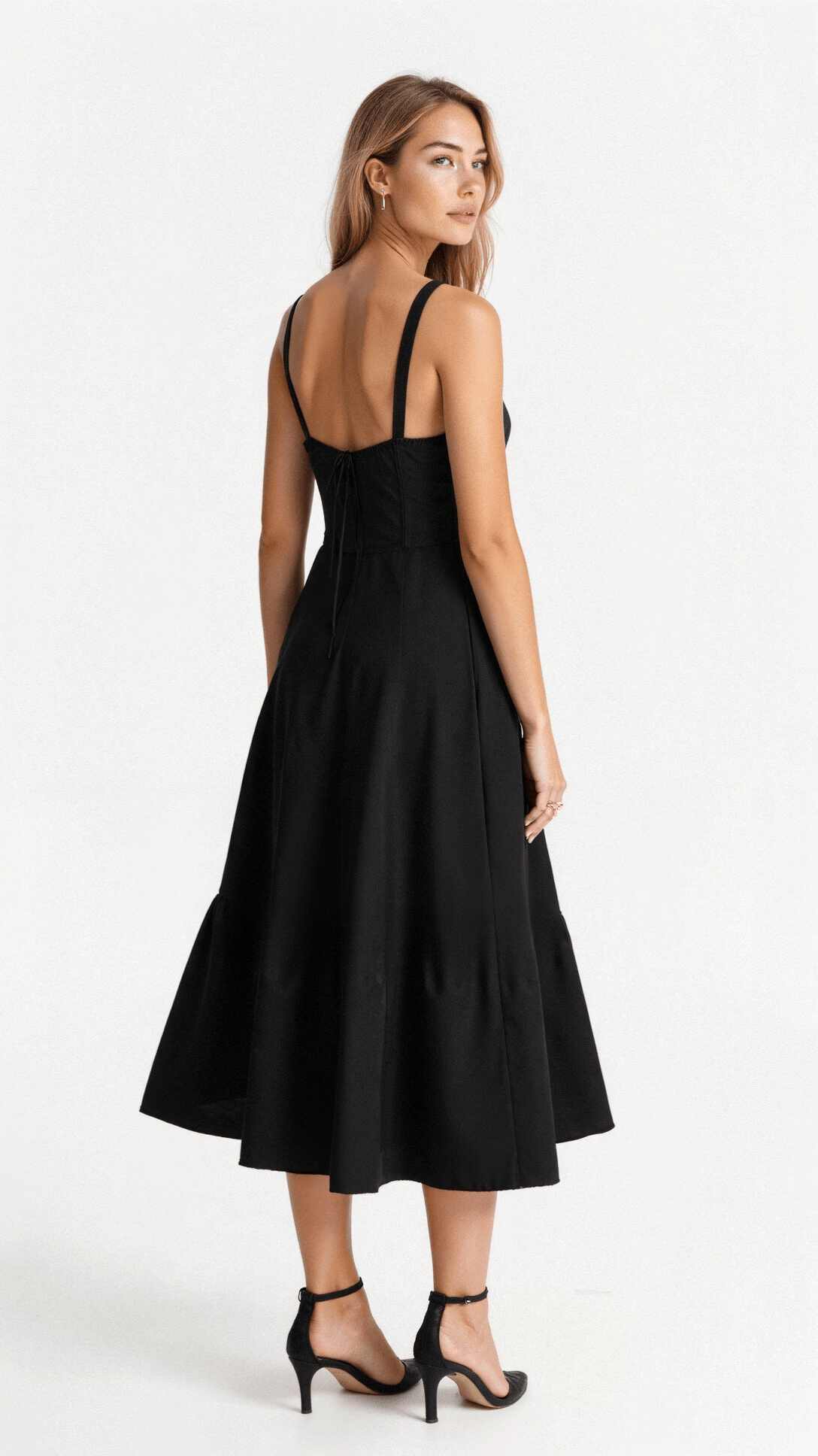Celina | Robe Cintrée Élégante En Tissu Fluide