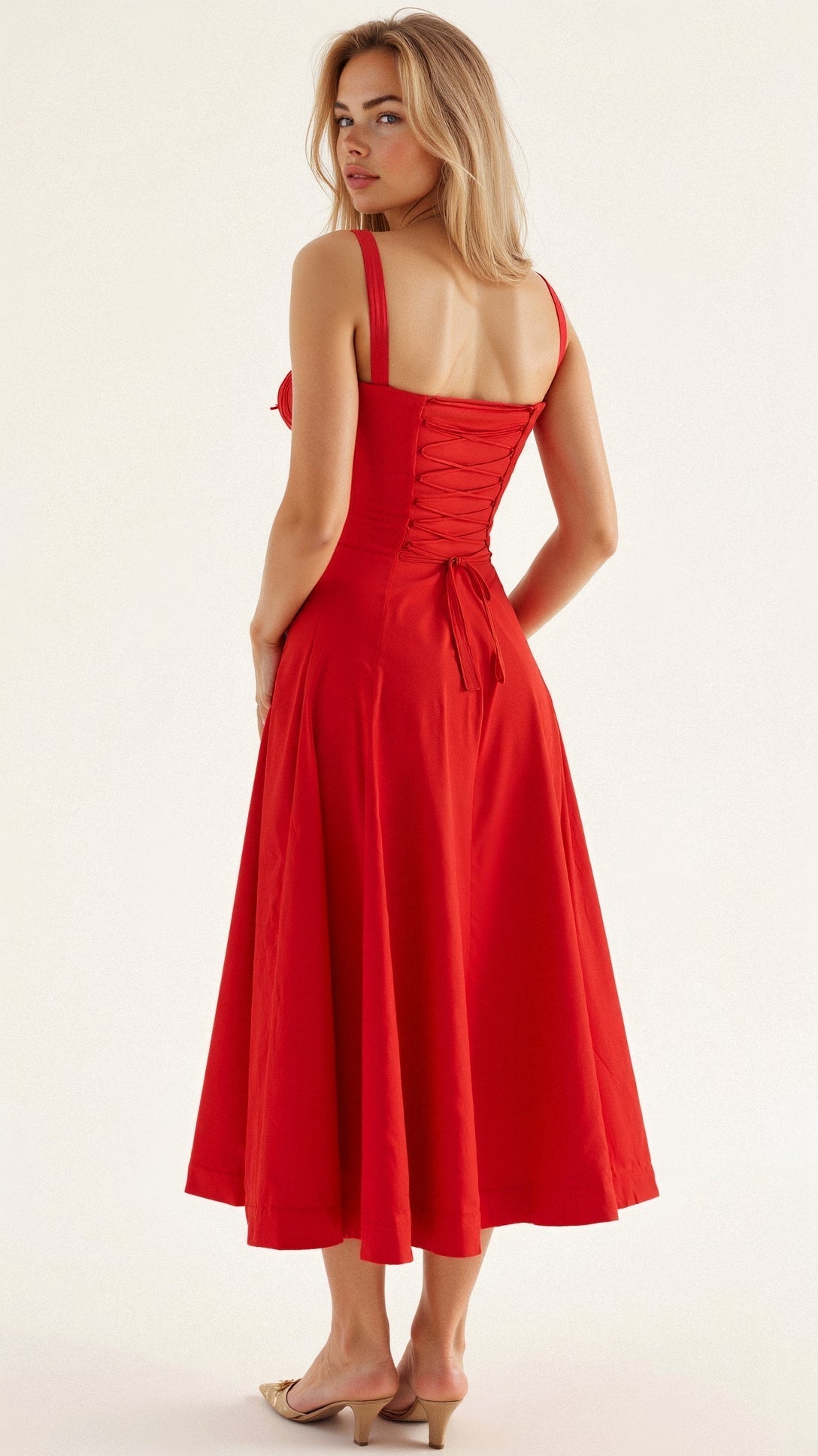 Celina | Robe Cintrée Élégante En Tissu Fluide