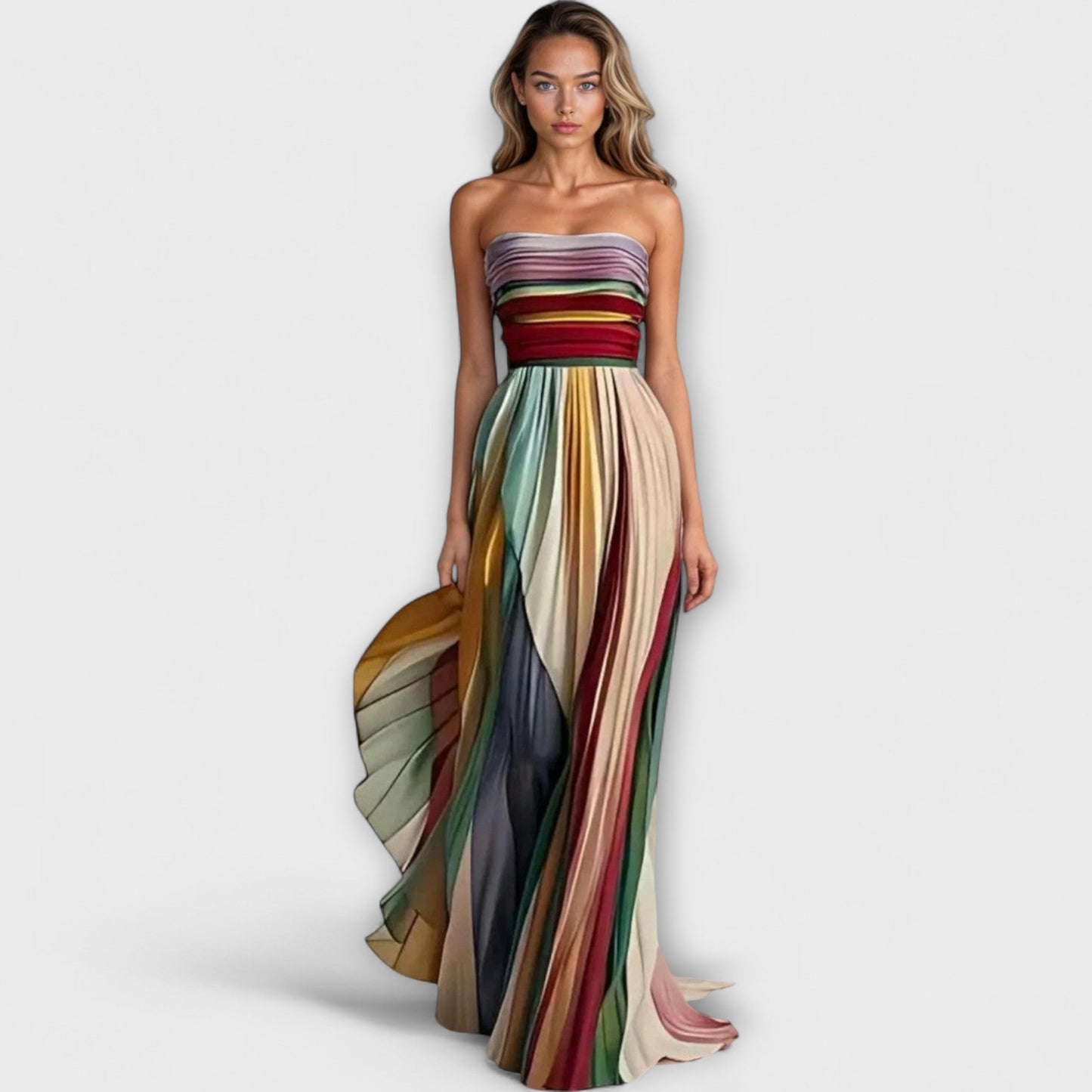 Liora | Robe Longue Élégante En Tissu Premium Doux