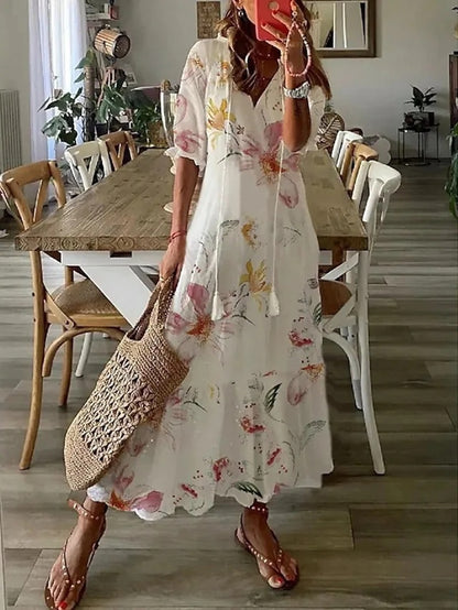 Amélia | Robe Longue Élégante Et Fluide