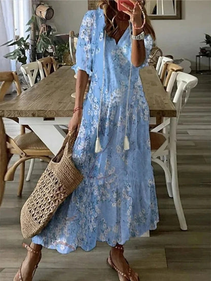 Amélia | Robe Longue Élégante Et Fluide