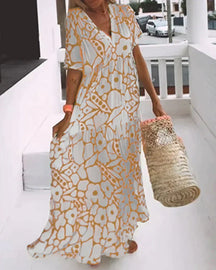 Francine | Robe D'Été Fluide en Viscose Soyeuse