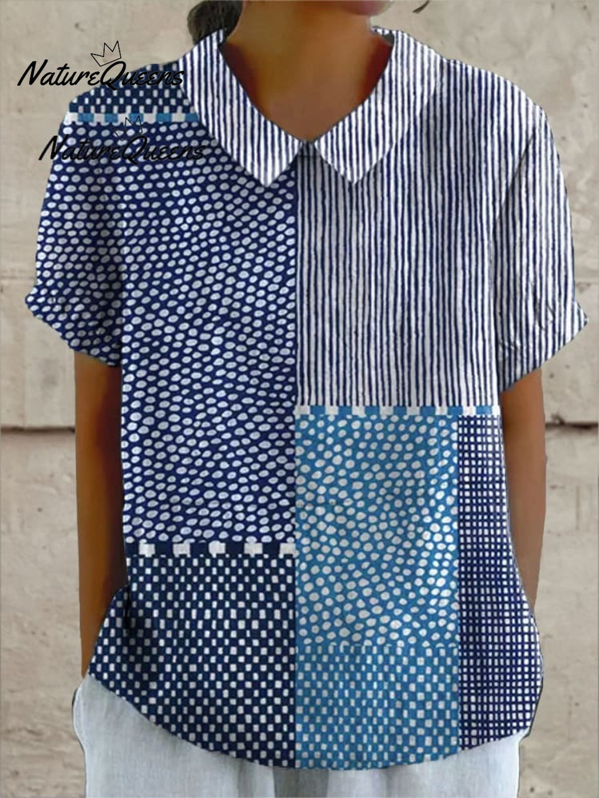 Veronica | Robe En Coton À Motifs Artistiques Et Coupe Fluide