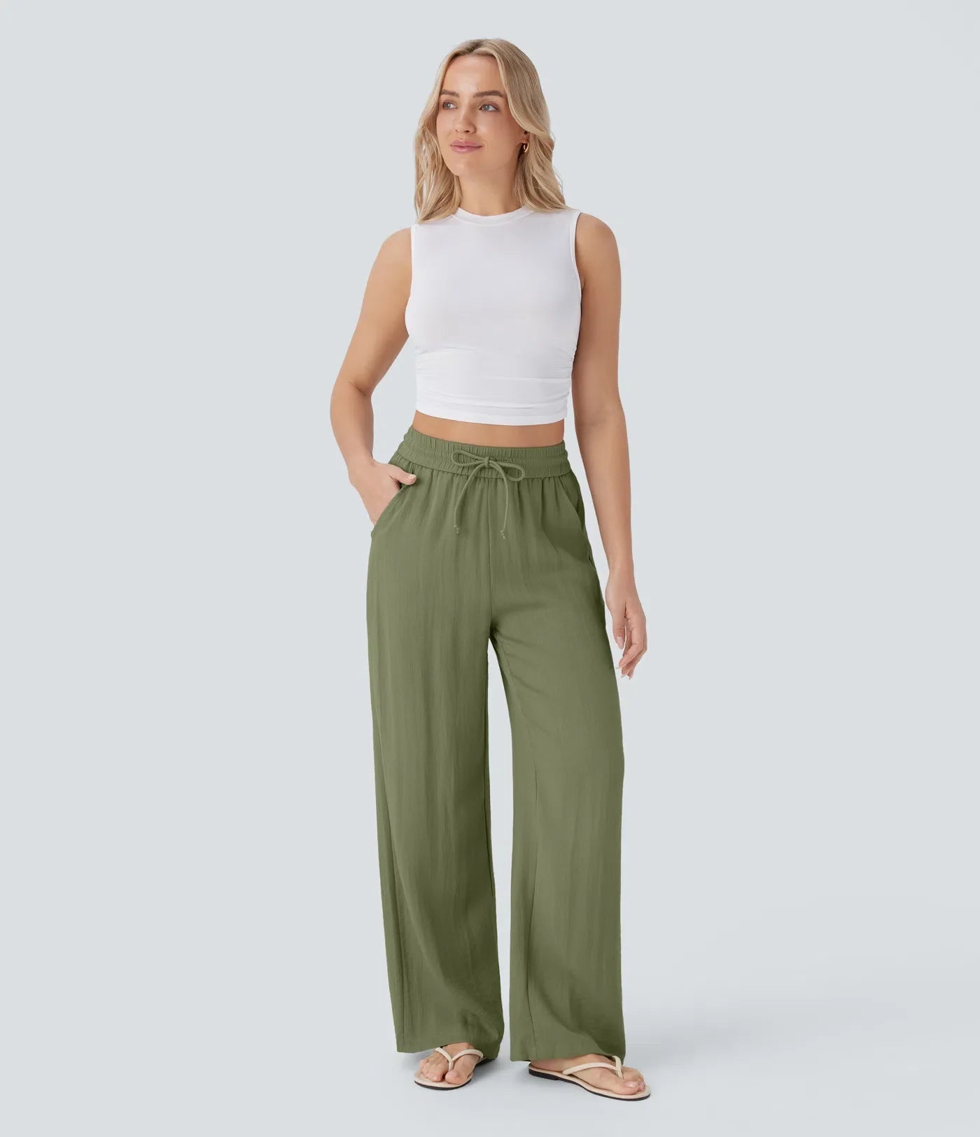 Lisa | Pantalon En Lin Léger Et Élégant