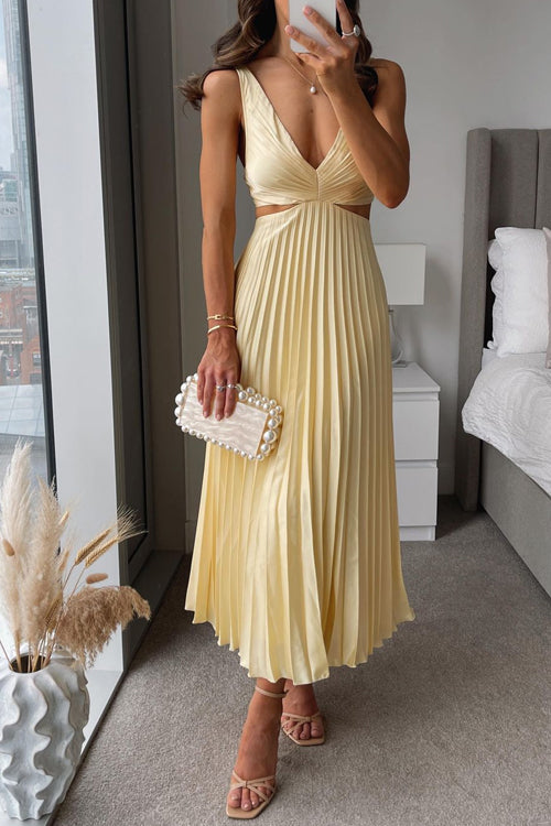 Elsa - Robe Maxi Plissée 