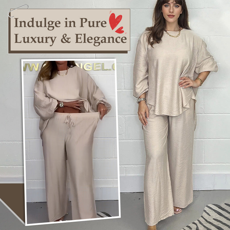 Colene | Ensemble Élégant À Manches Longues Et Pantalon Large Pour Toutes Occasions