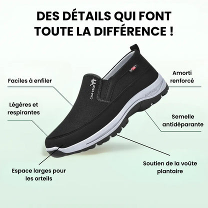 OrthoSport+ - Chaussures de marche à confort orthopédique homme